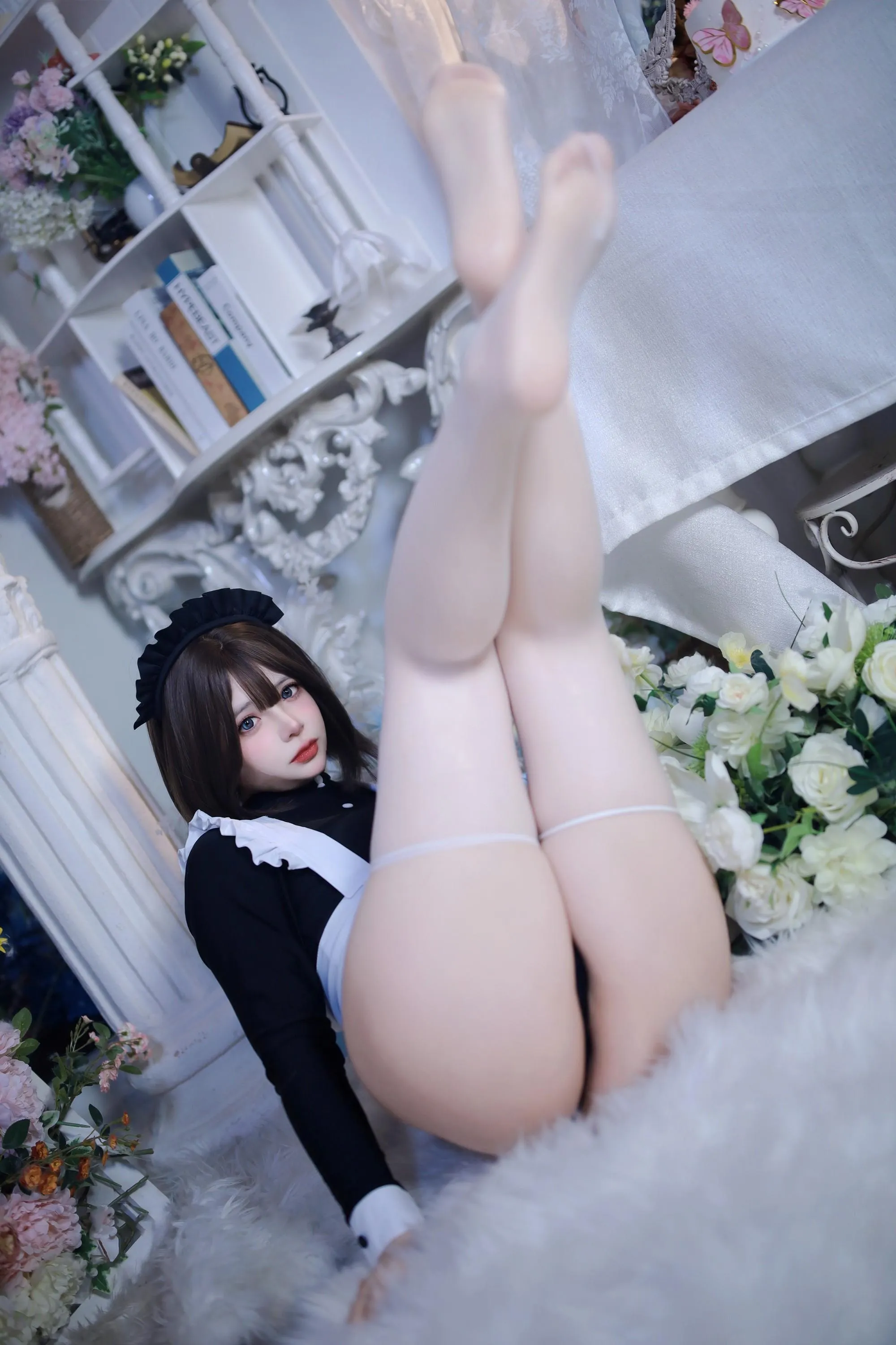 疯猫ss – NO.137 少女衣橱 连体女仆装 [58P]插图3